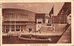 CPA Exposition Internationale Paris 1937 Pavillon De La Belgique Tour Eiffel