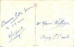 CPA Humour Femme et vache