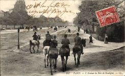CPA Paris Which occurred of Bois de Boulogne Horse Horse