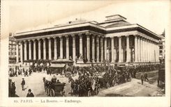 CPA Paris La Bourse Exchange Caleches 