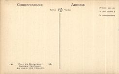 CPA Fort of Douaumont central Gallery At the bottom a baffle