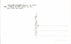 CPA Valloire Galibier (Savoy) Church XVII century old one of richest of Savoy