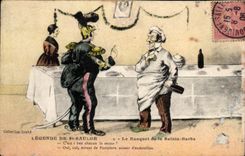 CPA Captions St Saulge Saint the Banquet of the Barb