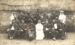 Hospital militar verdadero Nevers Letenanfle Militaria de la Cruz Roja de la foto