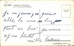 CPA Paris the Basilica of the Sacring Heart and the Funicular of Montmartre