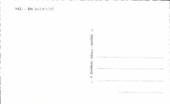 CPA Ma Pensee s envole Vers vous Humour Femme