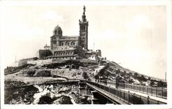 CPA Marseille Natre Dome de la Garde The Church and Monument Notre Dame de la Garde