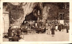 CPA Lourdes the Cave The Grotto