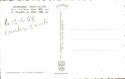 CPA Chamonix Mont Blanc Collar of the Turn seen of the Hanging-post