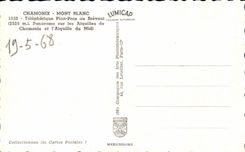 CPA Chamonix Mont Blanc Teleferique Plan Praz au Brevent Panorama sur les Aiguilles de Chamonix et l aiguille du midi