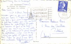 CPA Chambery La Fontaine des Elephants Sappey