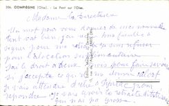 CPA Compiegne Le Pont sur I Oise