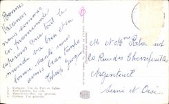 CPA Souvenir Of the Vermilion Dimension Collioure Port VEndres Banyuls on Sea Cerbere