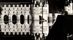 CPA Chenonceaux que el castillo ilumina