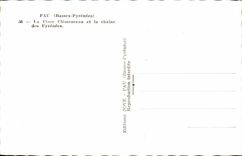 CPA Pau the Clemenceau Place and the chain of the Pyrenees