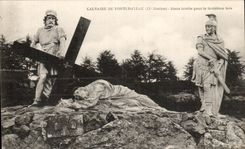 Tembe de CPA Martyrdom De Pontchateau Jesus para las terceras leyes