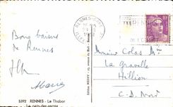 CPA Rennes Le Thabor Le coin des serres