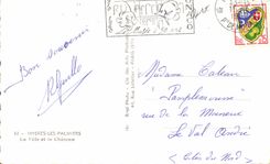 CPA Hyeres Les Palmiers La Ville et le Chateau