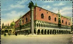 CPA Venezia Palazzo Ducale the Palate Ducat Doge S Places Der Dogenpalast