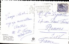 CPA Venezia Palazzo Ducale the Palate Ducat Doge S Places Der Dogenpalast