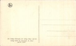 CPA Memling Detail du Triptyque Saint Christophe St Maur et Saint Gilles Pruges Le Musee