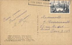 CPA Paray Monial Garden of the Monastery of the Visitation Thicket of No setlers or clean Leu lcs appearances which precederent Protession de Salnte Marguertte Mario on November 6th 1672