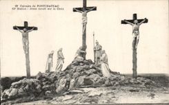 CPA Calvaire of Pontchateau 12 Jesue Station dies on the Cross