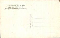 CPA Calvaire of Pontchateau the Way of Cross XI Station Jesus east nails with the cross