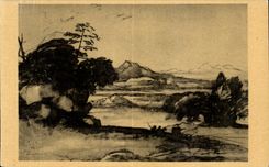 CPA Claude Lorrain Paysage de la Campagne romain Claude Gelee 