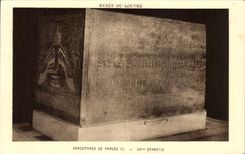 CPA Museum of Louvre Sarcophagus De Ramses III XX Dynasty Egypt Egypt