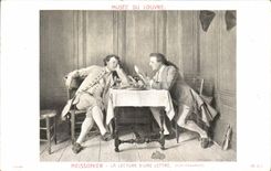 CPA Meissonier La Lecture D Une Lettre Musee du Louvre Paris 