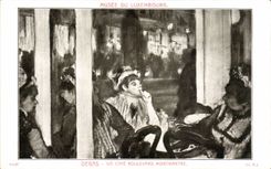 CPA Degas Un Cafe Boulevard Montmartre Paris Musee du Luxembourg