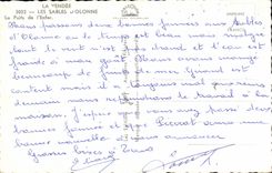 CPA the Vendee Sands Olonne the Well of I Hell