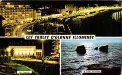 CPA Sands Olonne Illuminies the Casino the Wild Dimension