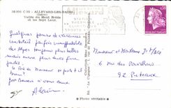 CPA Allevard Les Bains Valley from High Breda and the Seven Laux