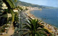 CPA Marvellous sites of the Dimension Azure Menton Off 18 the Walk and the Beach