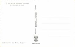 CPA La Rochelle Allee of the Mall