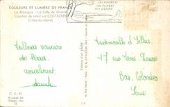 CPA Brittany the Granite Sunset Dimension on Costaeres