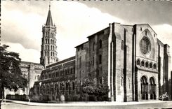 CPA Toulouse el santo Sernin de la basilica de Rose de la ciudad