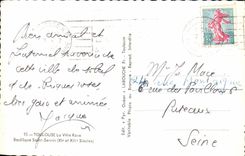 CPA Toulouse el santo Sernin de la basilica de Rose de la ciudad