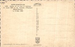 CPA Saint Jean De Luz Eglise Ou eut lieu le mariage de Louis XIV et de I Infante d Espagne Marie Therese le 9 Juin 1660