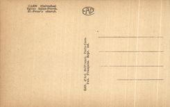 Iglesia de San Pedro S del Saint Pierre de la iglesia de CPA Caen