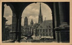 CPA Rouen the Cathedral Seen of the High Old woman Tower The Cathedral seen from the old High Tower