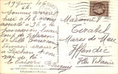 CPA the Pyrenees Ocean Lourdes the Cross of the Breton Esplanade and Berilique