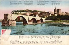 CPA Avignon el santo Beuezet del puente y su cancion legendaria