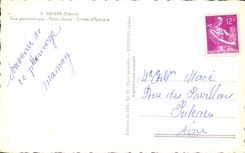 El caso ducal panaramic de CPA Nevers Vue Palais ahorra