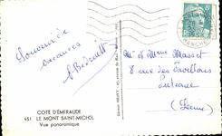 CPA Dimensions Emerald Mont Saint Michel the Seen panoramoque one