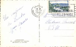 CPA Lourdes Souvenir of Lourdes Memorandum off Lourdes
