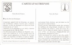 REPRO Paris Kings de Boulagne Avee de Longehamp the Syrup of Trouette