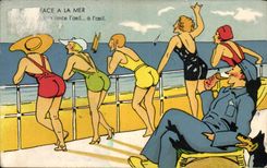CPA face a la mer Femmes 